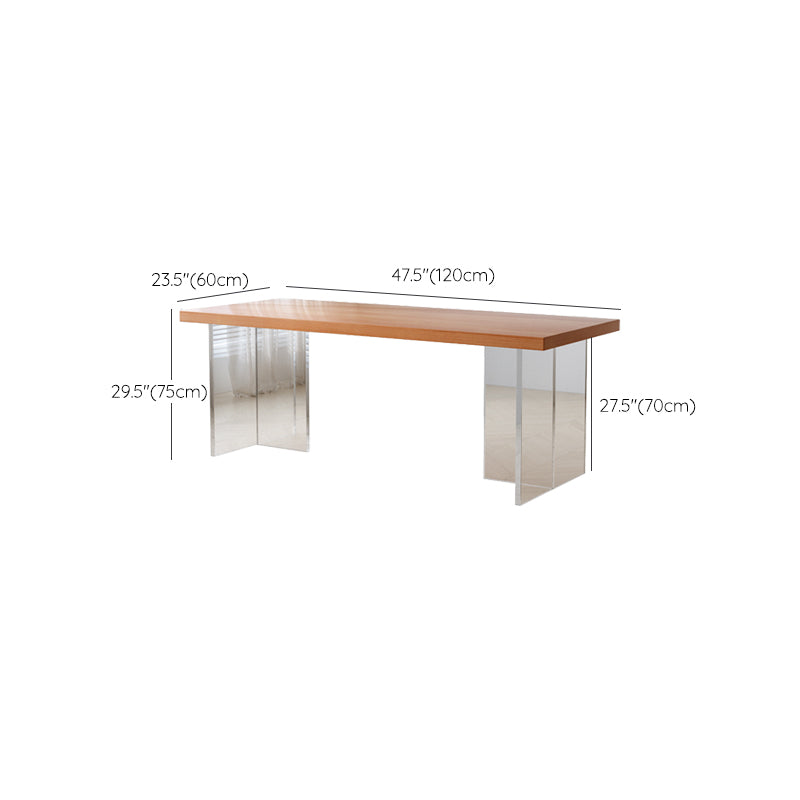 Modern 1/2/5 Pieces Dining Set Rectangle Pine Wood Dining Table for Dining Room Cafe