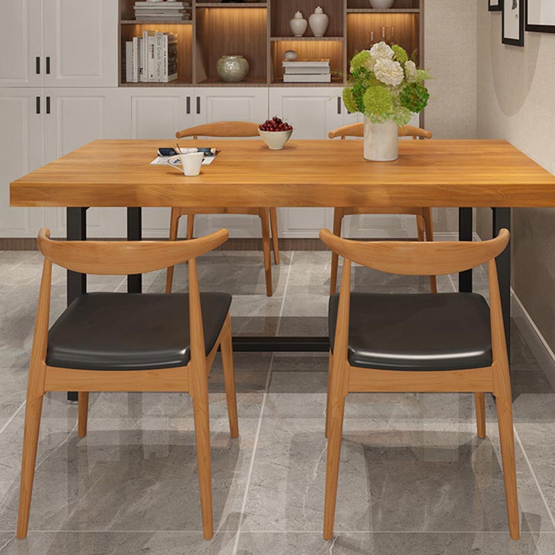 Modern 1/5 Pieces Dining Set Rectangle Wood Dining Table for Kitchen Dining Room