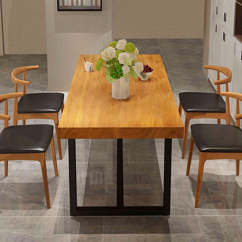Modern 1/5 Pieces Dining Set Rectangle Wood Dining Table for Kitchen Dining Room