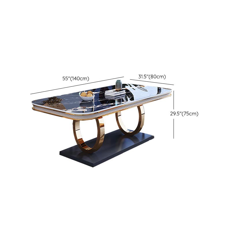 1/4/5/6 Pieces Dining Set Contemporary Rectangle Sintered Stone Dining Table Set