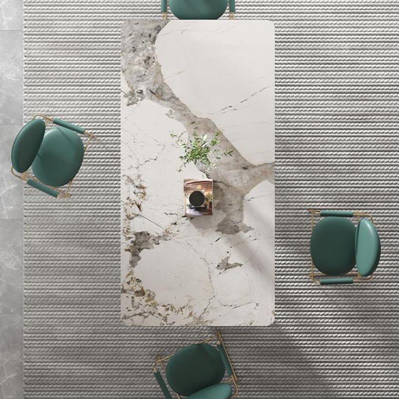 Glam Rectangle Table Set 1/4/5/7 Pieces Dining Set for Home Use