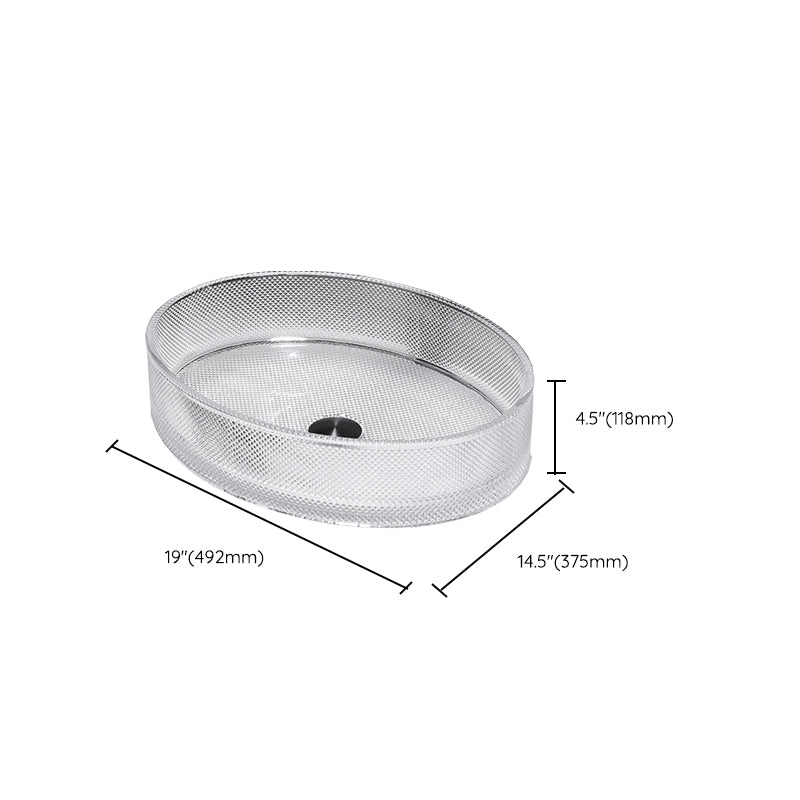 Modern Clear Wash Stand Glass Trough Bathroom Sink for Bathroom