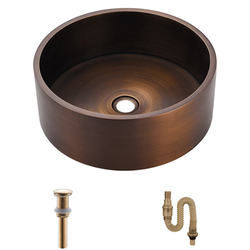 Modern Stainless Steel Wash Stand Round Trough Sink for Bathroom