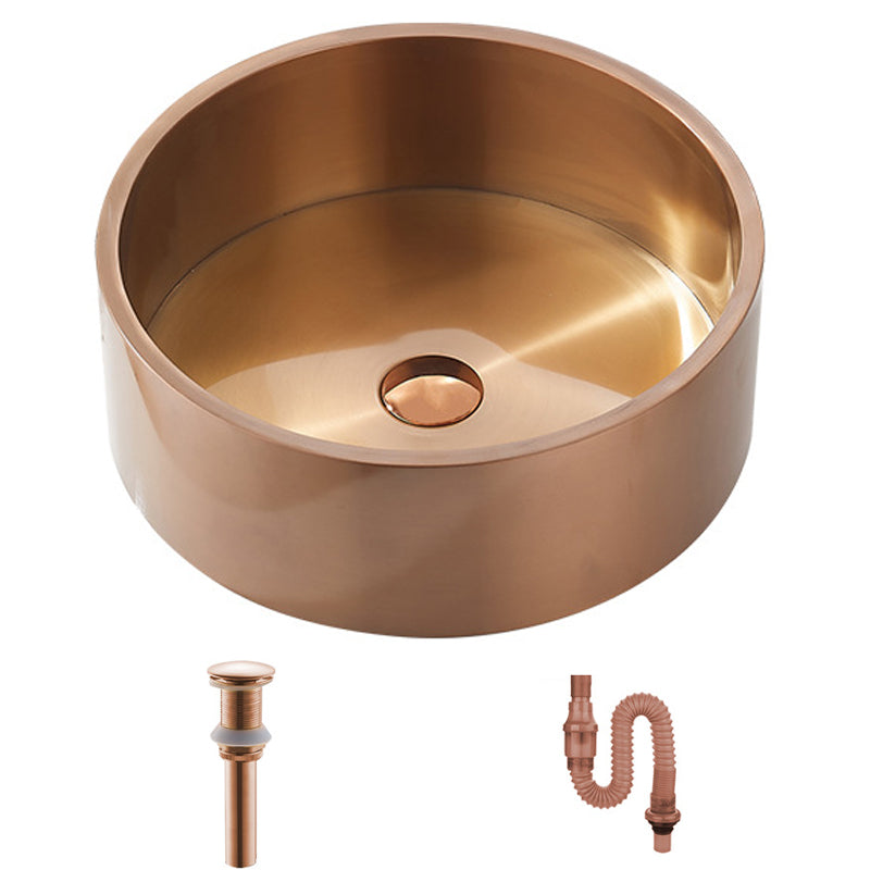 Modern Stainless Steel Wash Stand Round Trough Sink for Bathroom