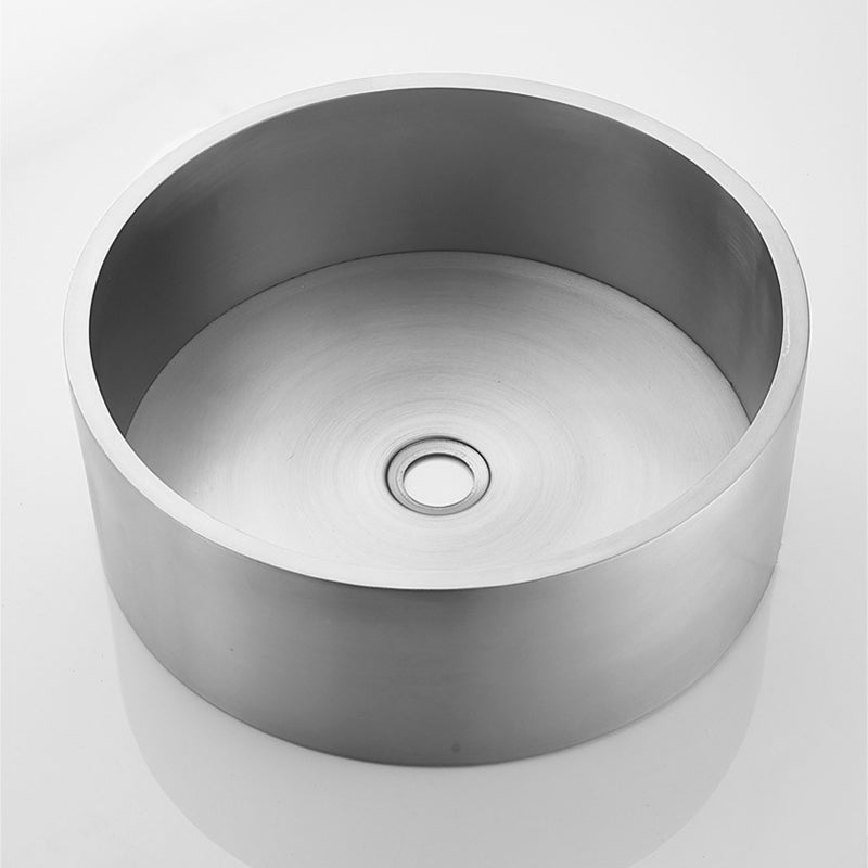 Modern Stainless Steel Wash Stand Round Trough Sink for Bathroom