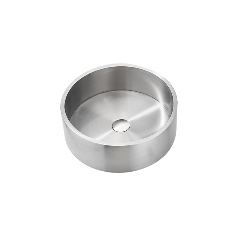 Modern Stainless Steel Wash Stand Round Trough Sink for Bathroom