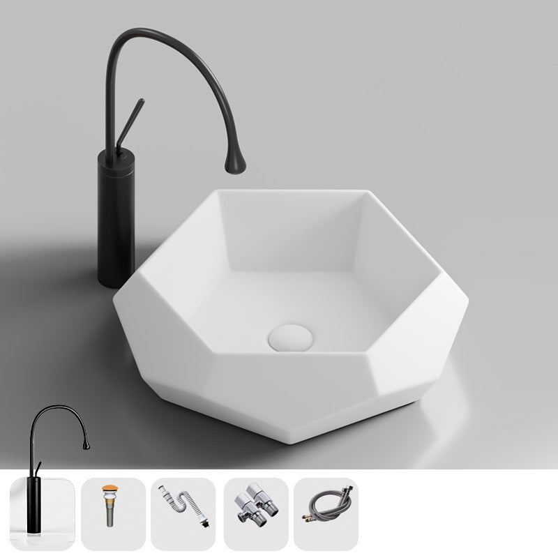 Modern Specialty Wash Stand Porcelain Vessel Lavatory Sink for Home