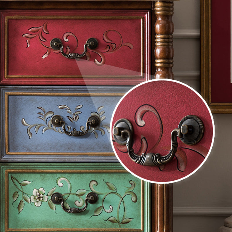 Traditional Vertical Storage Chest Bedroom Chest in Brown with 3 Drawers