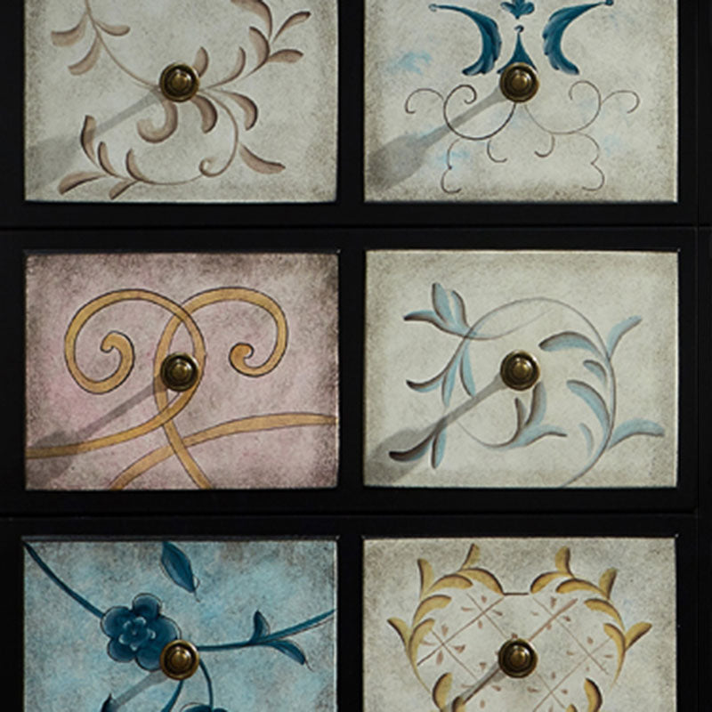 Traditional Solid Wood Storage Chest Bedroom Chest in Brown with Drawers