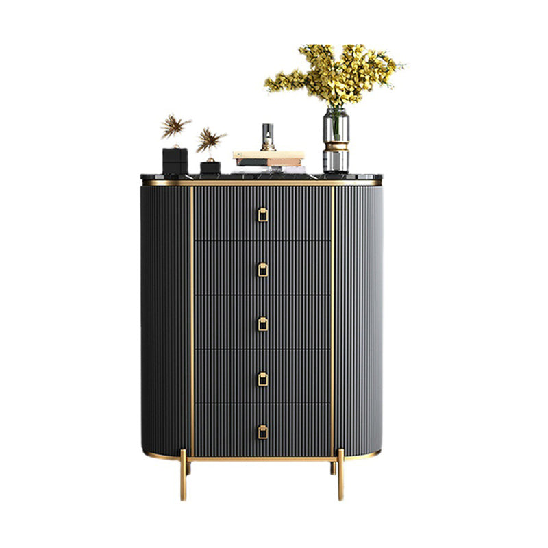 Glam Stone Bedroom Chest 16" Wide Storage Chest with Drawers