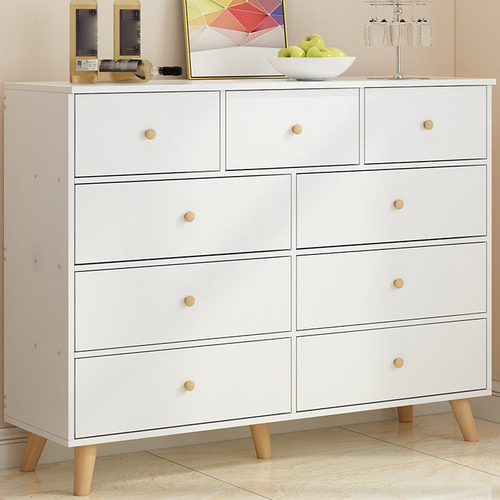 Contemporary Wood Storage Chest Matte Finish Bedroom Dresser