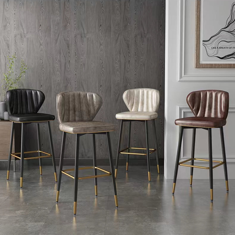Nordic Style Bar Stool Metal Counter Bar Stool for Restaurant