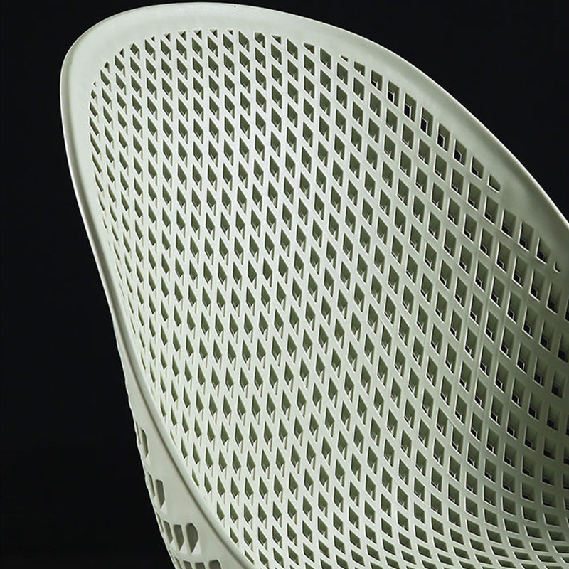 Bucket Plastic Counter Height Bar Stool Scandinavian Armless Stool with Metal Legs