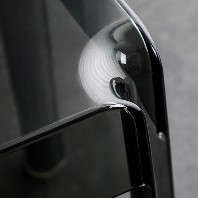 Contemporary Backless Bar-stool Plastic Counter Bar Stool with Plastic Legs for indoor