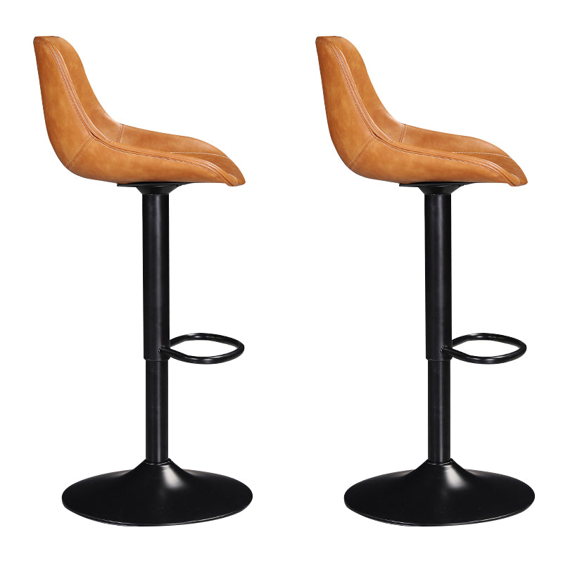 Industrial Liftable Bar-stool Bucket Seat Counter Bar Stool with Metal Legs