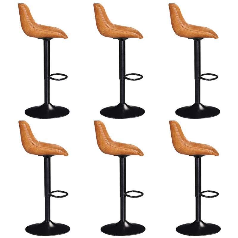 Industrial Liftable Bar-stool Bucket Seat Counter Bar Stool with Metal Legs