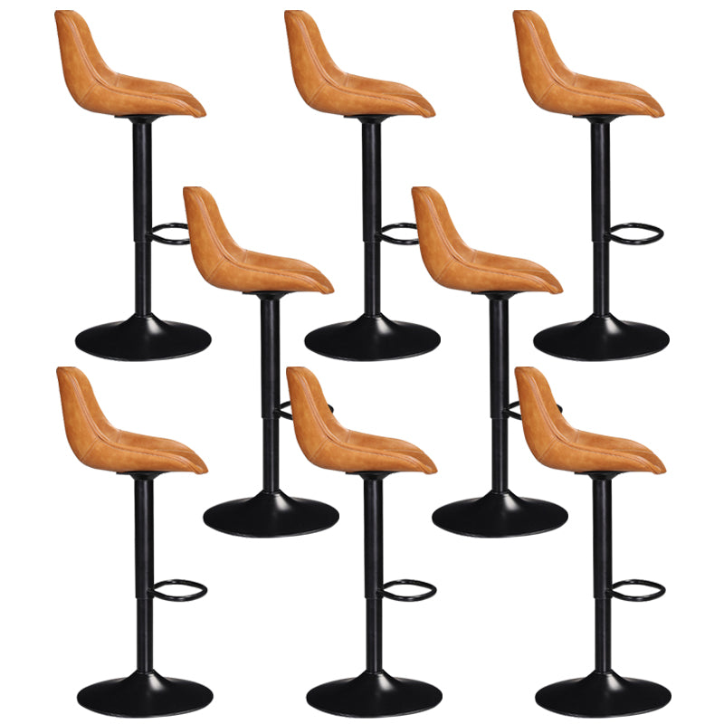 Industrial Liftable Bar-stool Bucket Seat Counter Bar Stool with Metal Legs