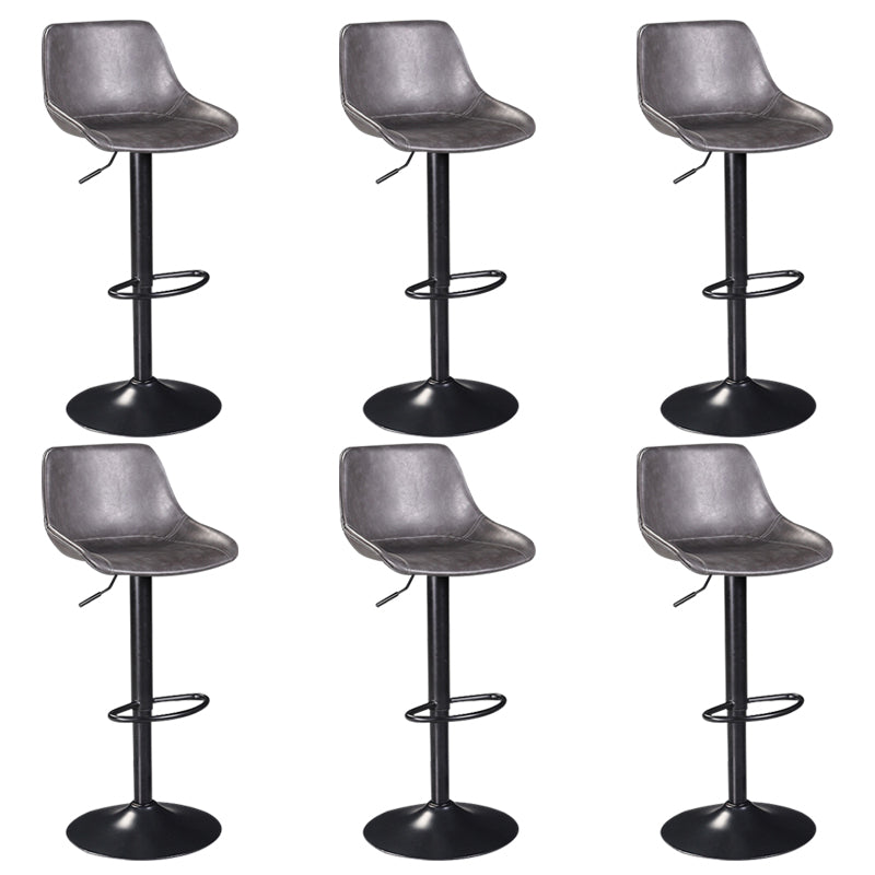 Industrial Liftable Bar-stool Bucket Seat Counter Bar Stool with Metal Legs