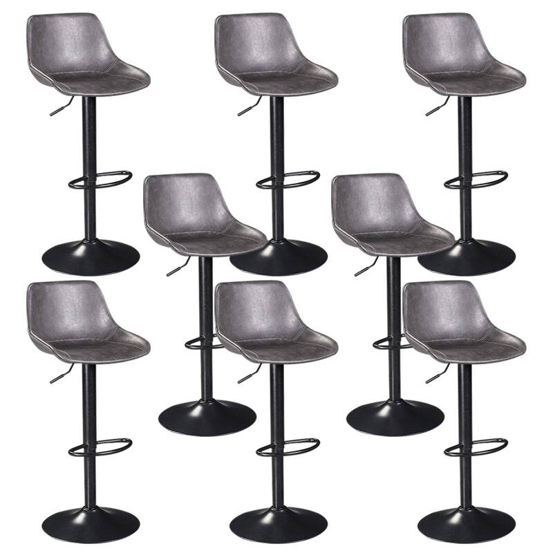 Industrial Liftable Bar-stool Bucket Seat Counter Bar Stool with Metal Legs