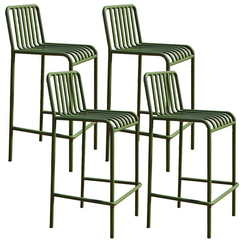 Industrial Low Back Counter Stool Metal Counter Stools for Home Use