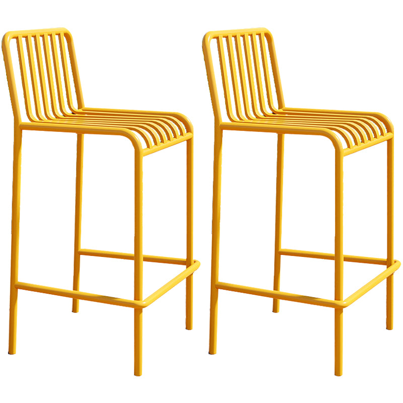 Industrial Low Back Counter Stool Metal Counter Stools for Home Use