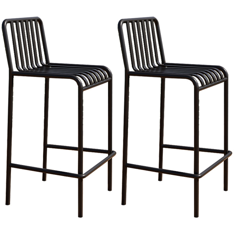 Industrial Low Back Counter Stool Metal Counter Stools for Home Use