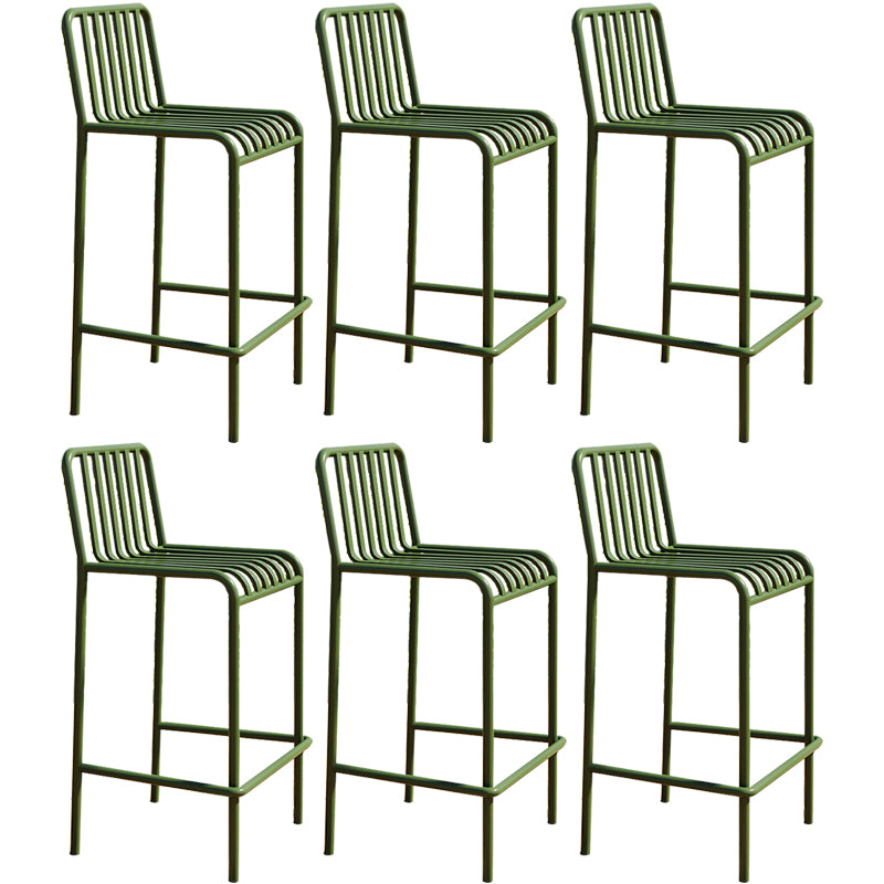 Industrial Low Back Counter Stool Metal Counter Stools for Home Use