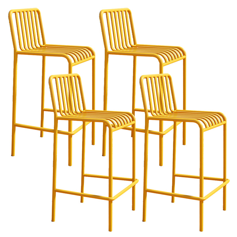 Industrial Low Back Counter Stool Metal Counter Stools for Home Use