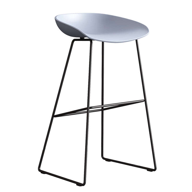 Contemporary Style Plastic Counter Stool Counter Height Bucket Bar Stool