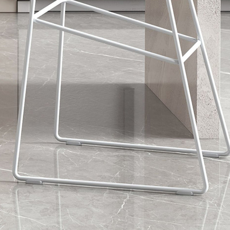 Contemporary Style Plastic Counter Stool Counter Height Bucket Bar Stool