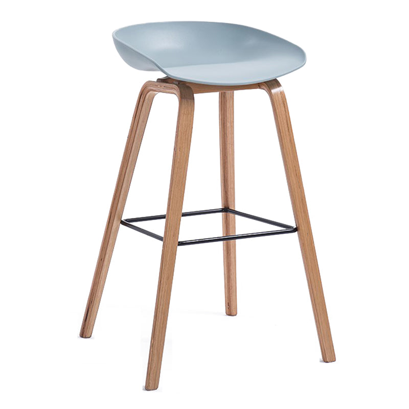 Contemporary Style Plastic Counter Stool Counter Height Bucket Bar Stool