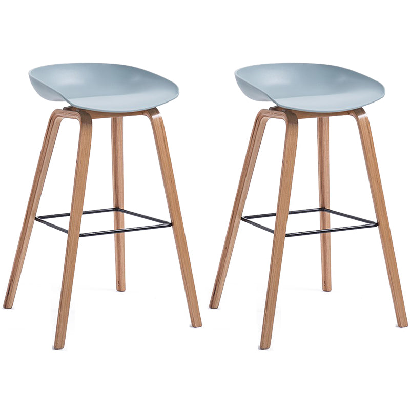Contemporary Style Plastic Counter Stool Counter Height Bucket Bar Stool