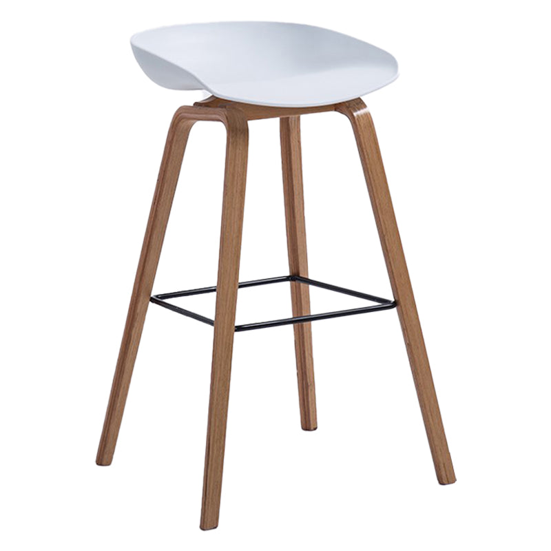 Contemporary Style Plastic Counter Stool Counter Height Bucket Bar Stool