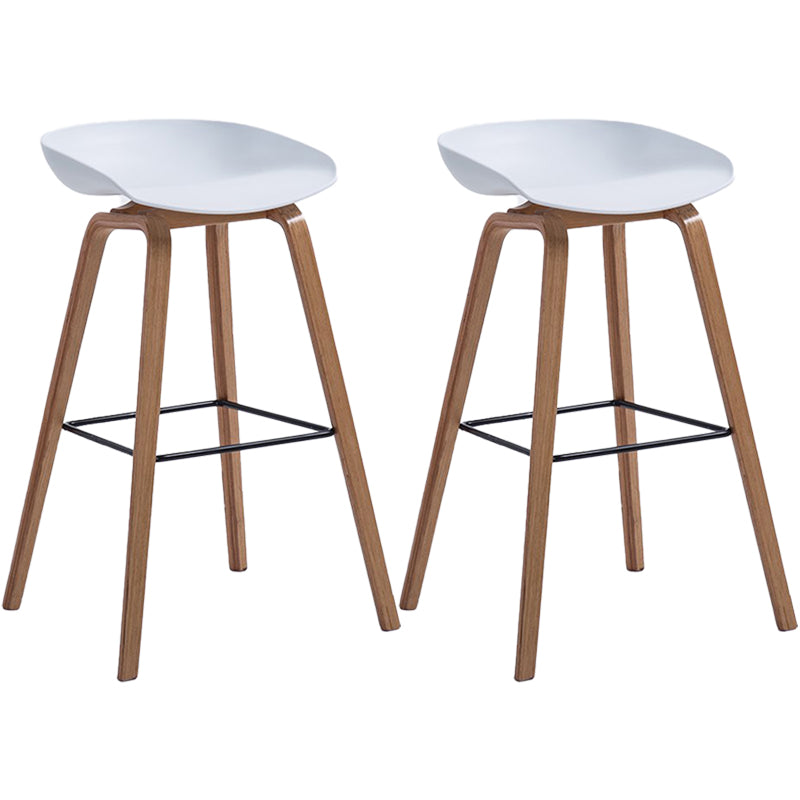 Contemporary Style Plastic Counter Stool Counter Height Bucket Bar Stool