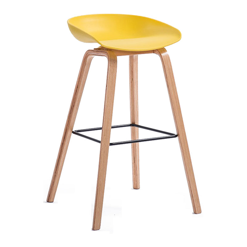 Contemporary Style Plastic Counter Stool Counter Height Bucket Bar Stool