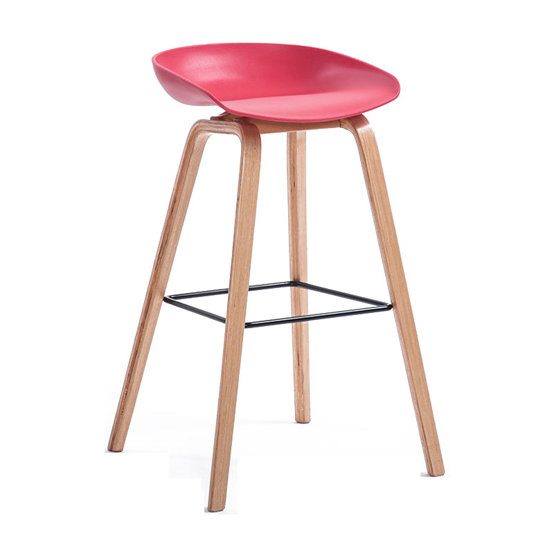 Contemporary Style Plastic Counter Stool Counter Height Bucket Bar Stool
