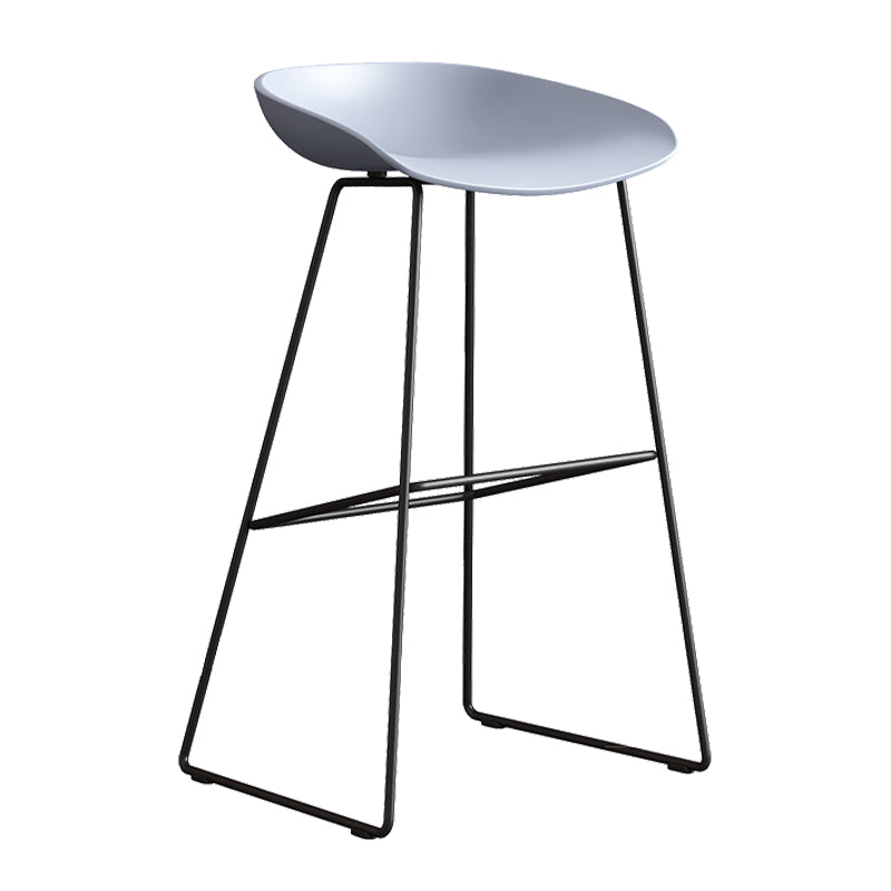 Contemporary Style Plastic Counter Stool Counter Height Bucket Bar Stool