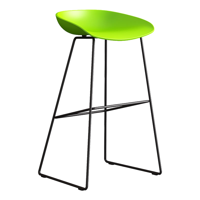 Contemporary Style Plastic Counter Stool Counter Height Bucket Bar Stool