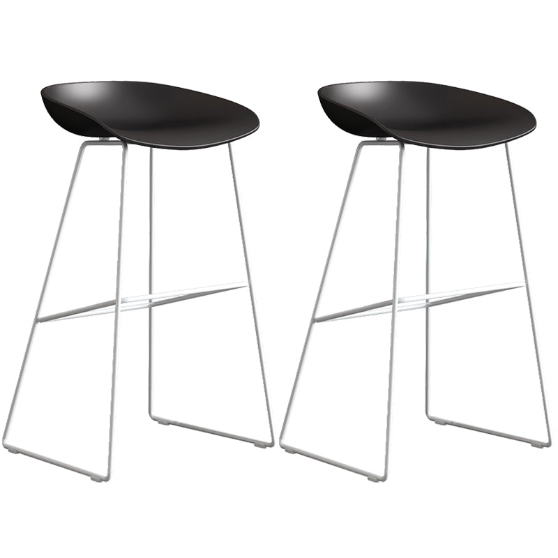 Contemporary Style Plastic Counter Stool Counter Height Bucket Bar Stool