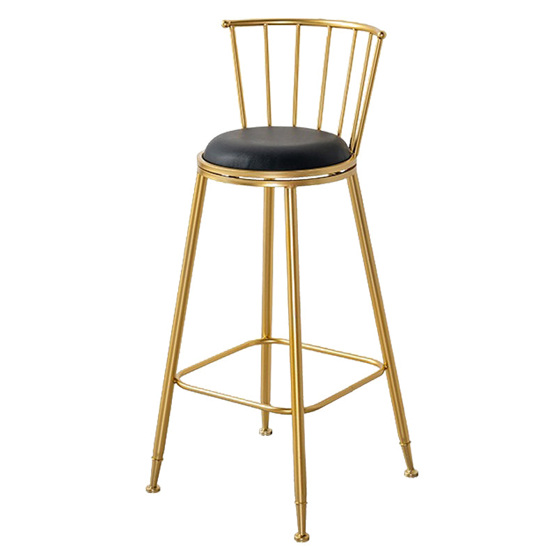 Contemporary Style Upholstered Counter Stool Bar-height Living Room Bar Stool