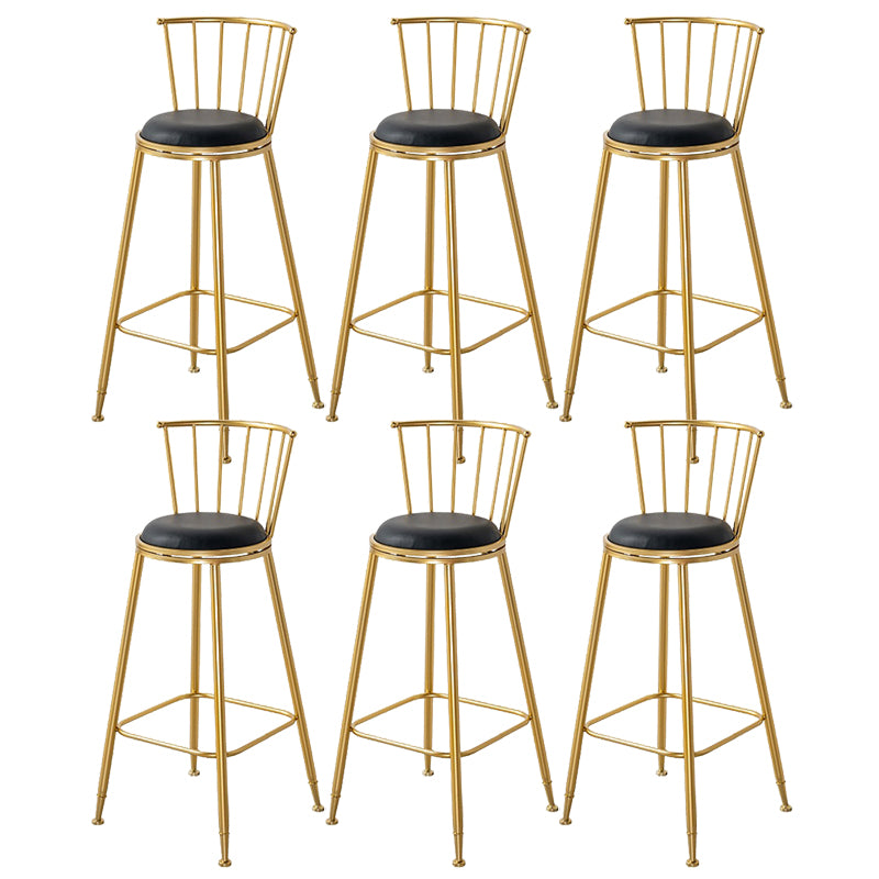 Contemporary Style Upholstered Counter Stool Bar-height Living Room Bar Stool