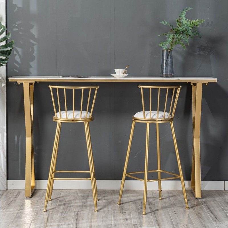 Contemporary Style Upholstered Counter Stool Bar-height Living Room Bar Stool