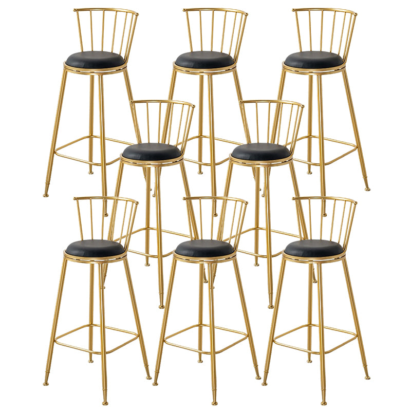 Contemporary Style Upholstered Counter Stool Bar-height Living Room Bar Stool