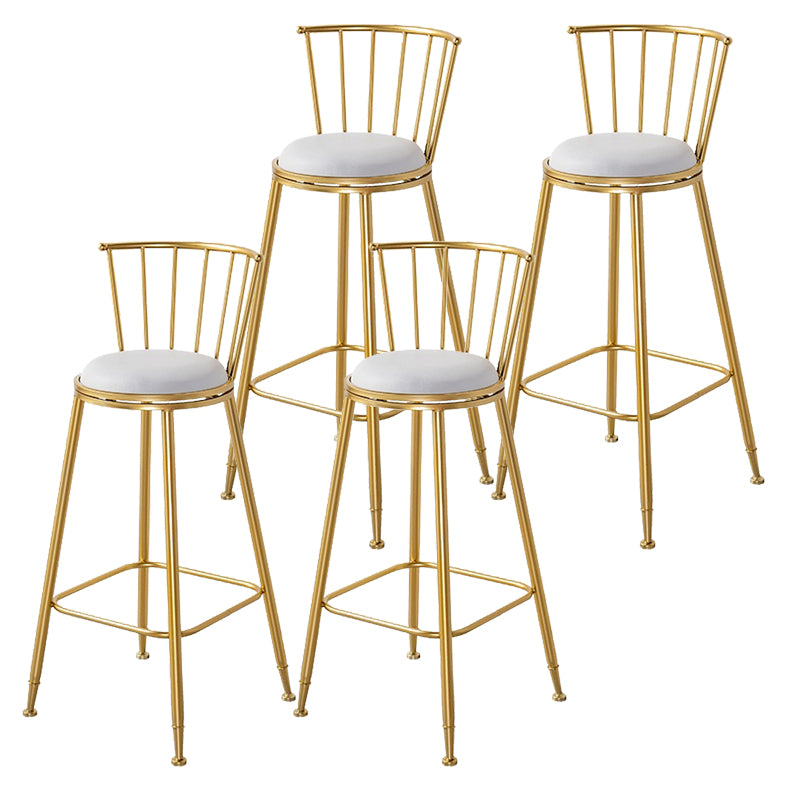 Contemporary Style Upholstered Counter Stool Bar-height Living Room Bar Stool