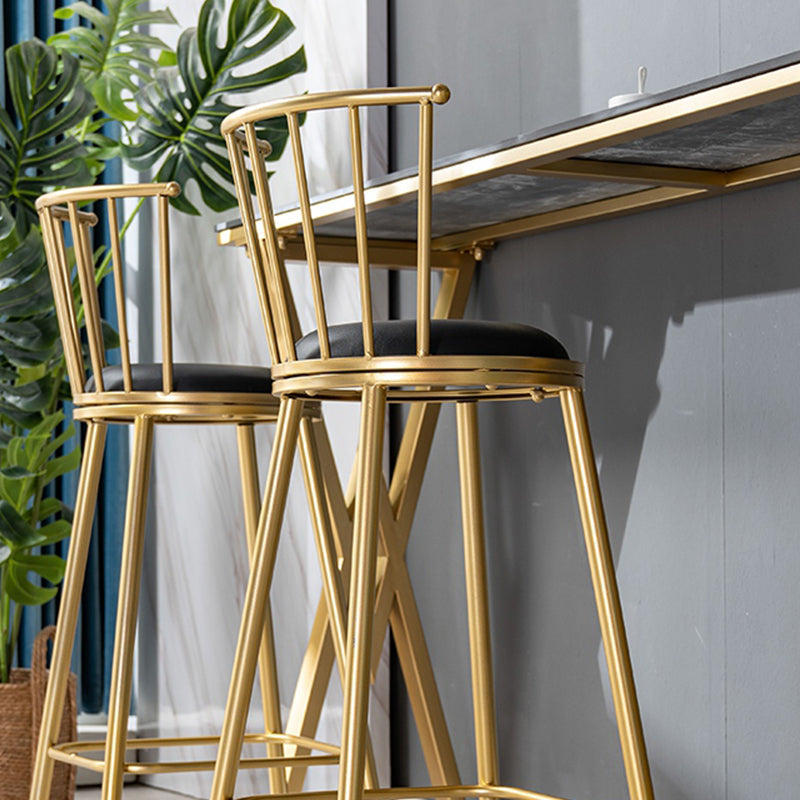 Contemporary Style Upholstered Counter Stool Bar-height Living Room Bar Stool