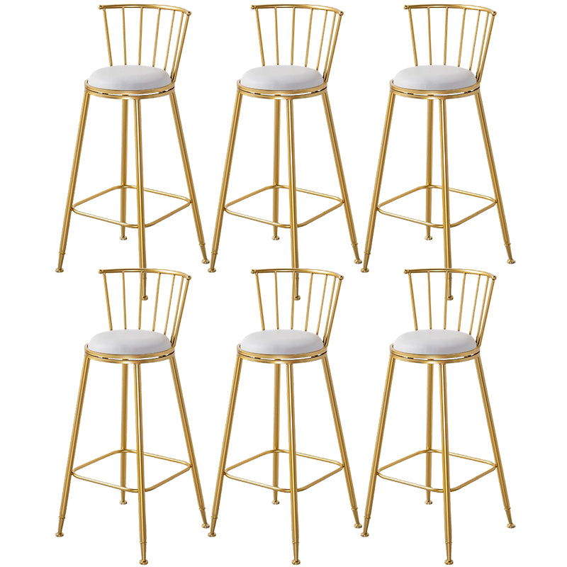 Contemporary Style Upholstered Counter Stool Bar-height Living Room Bar Stool