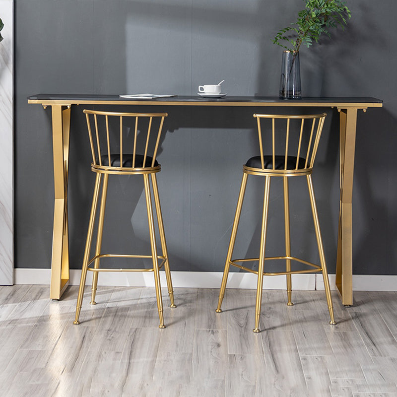 Contemporary Style Upholstered Counter Stool Bar-height Living Room Bar Stool