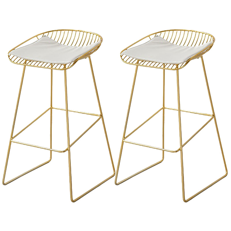 Contemporary Style Upholstered Counter Stool Bar-height Living Room Bar Stool