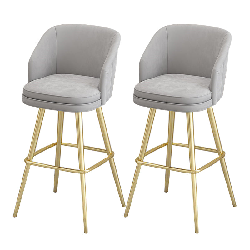 Contemporary Upholstered Counter Stool Rectangle Bar-height Bar Stool for Living Room