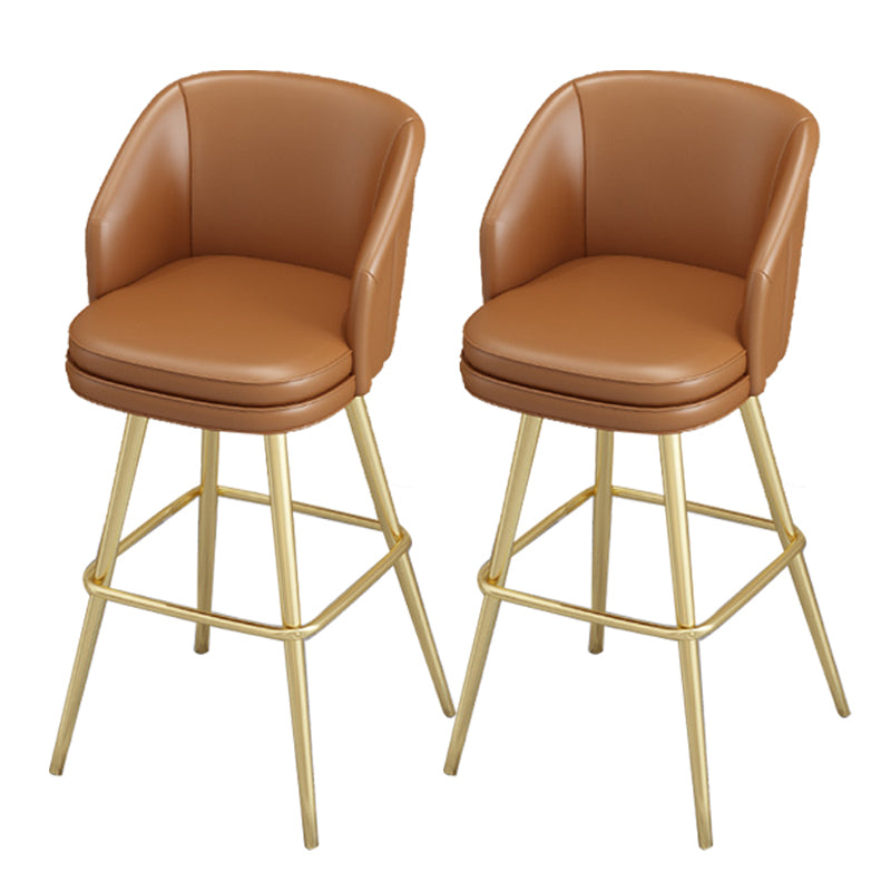 Contemporary Upholstered Counter Stool Rectangle Bar-height Bar Stool for Living Room